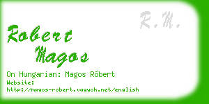 robert magos business card